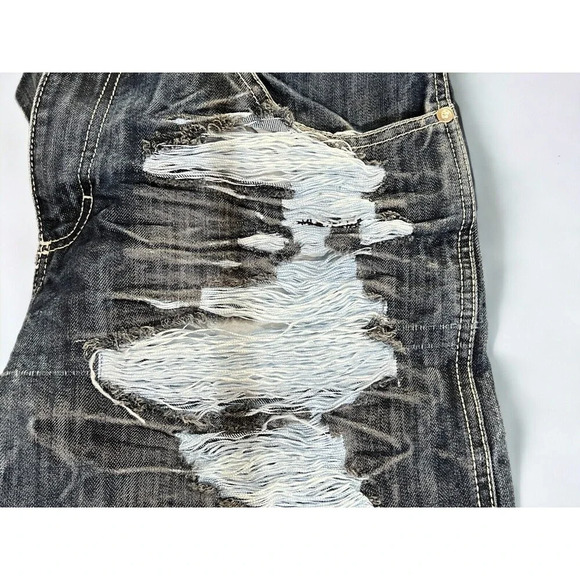 Southpole 8180 Jeans Blue Straight Leg Pockets Distressed Men's Size 34W / 30L - Picture 5 of 8